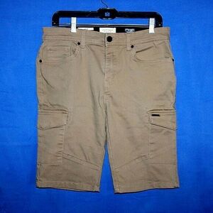 Scott James Slim Fit Cargo Shorts - Men's W32 - Khaki/Tan - Utilitarian Style